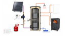 Chauffe-eau solaire 200-3m2 + poêle Tinylus à fabriquer