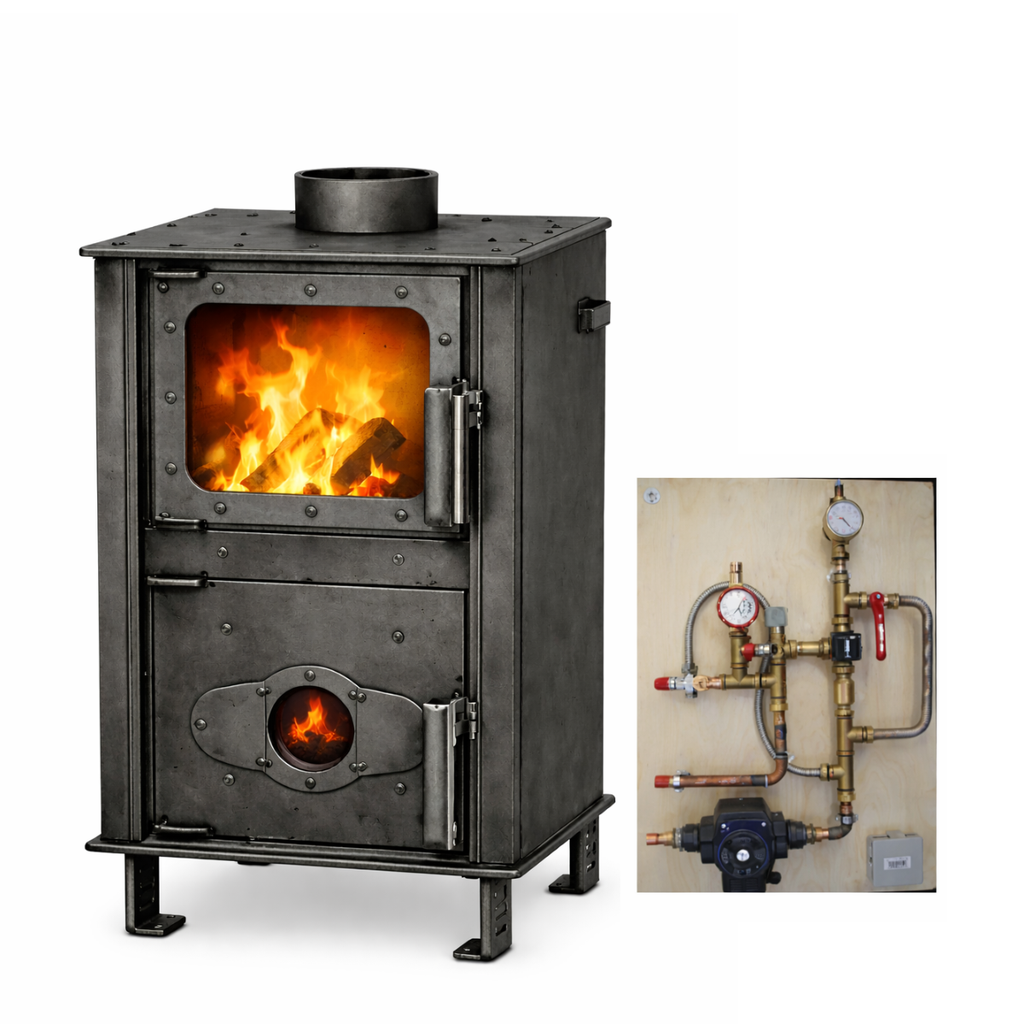 Pack poêle bouilleur à fabriquer et kits hydrauliques - Tinylus