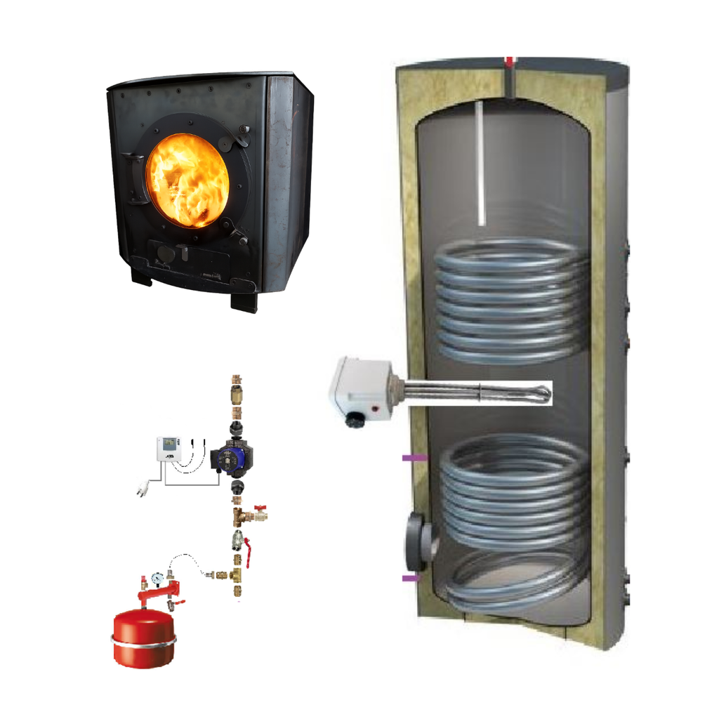 Ballon sanitaire 200L + poêle Julius à fabriquer