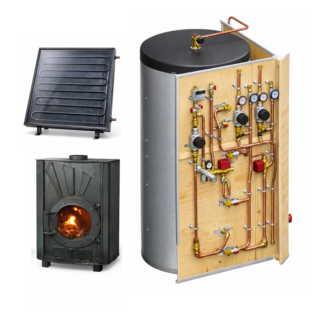 Bloc Energie Home 1000L - 12m2 + poêle Odyssey à fabriquer