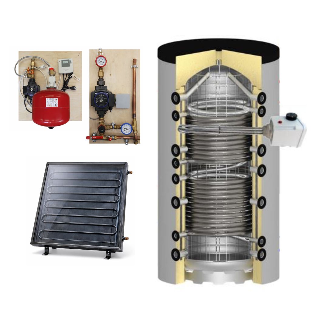 Système solaire combiné 1500L - 16m2