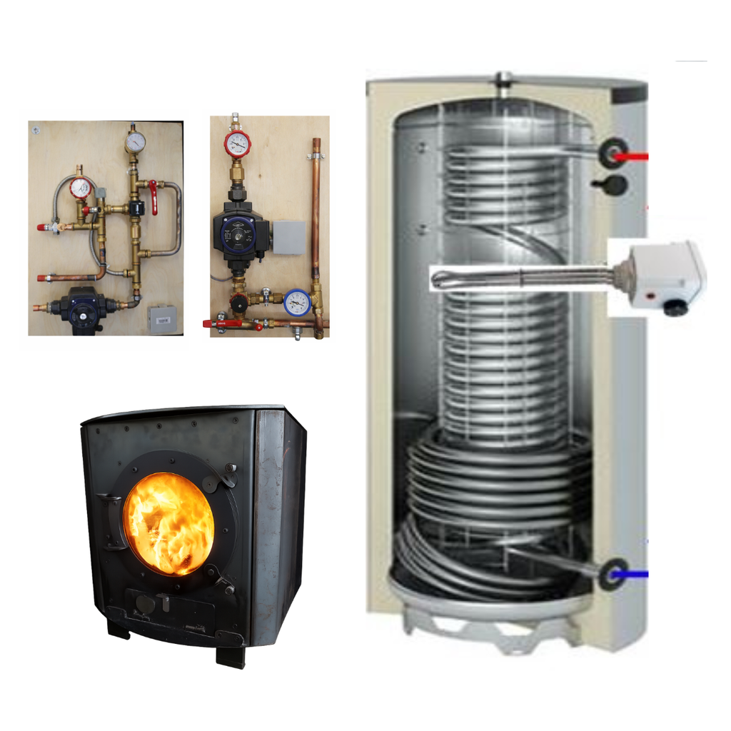 Système solaire combiné 150L + poêle Julius à fabriquer