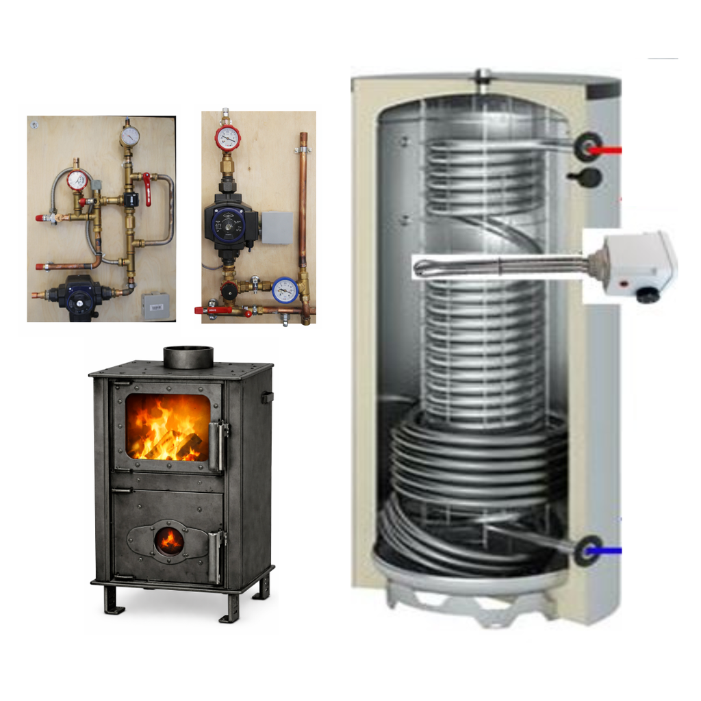 Système solaire combiné 300L + poêle Tinylus à fabriquer