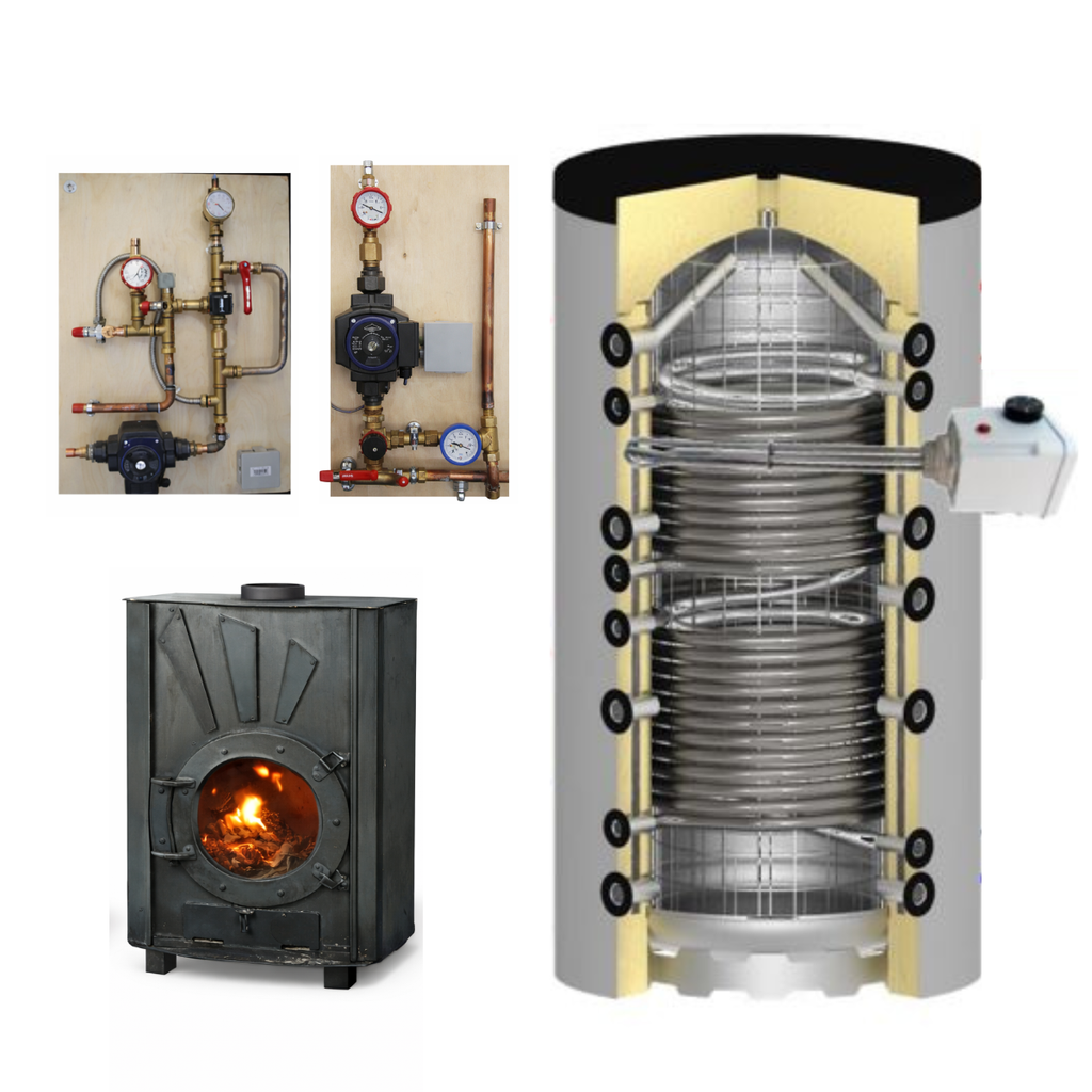 Système solaire combiné 800L + poêle Odyssey à fabriquer