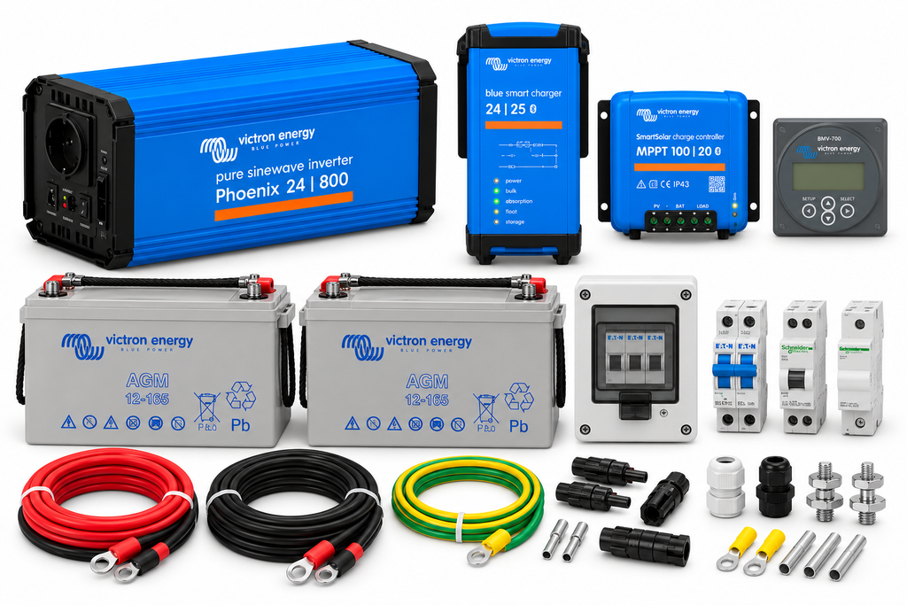 Kit sécurité électrique - 800VA / 160Ah (sans recharge solaire)