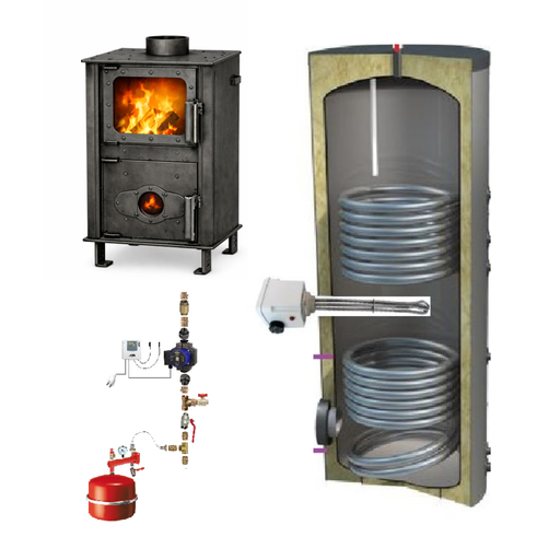 Ballon sanitaire 300L + Poêle Tinylus à fabriquer