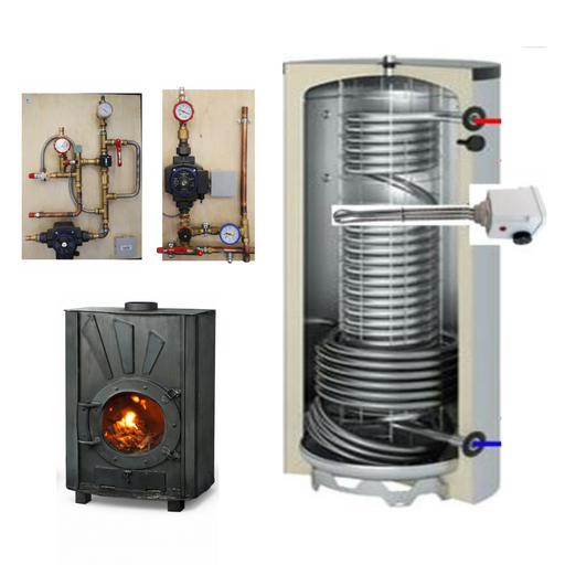 Système solaire combiné 500L + poêle Odyssey à fabriquer