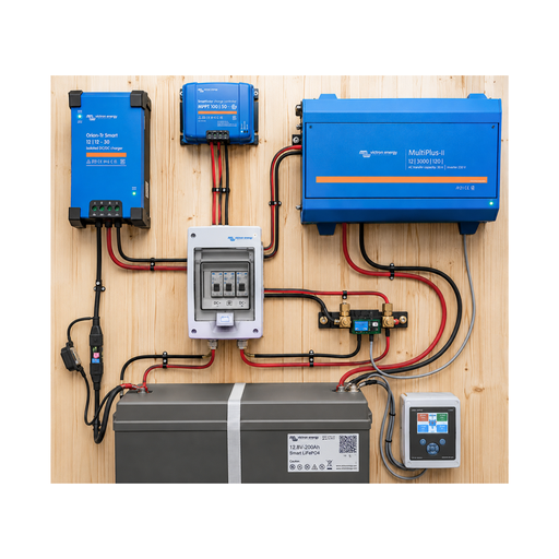 Kit sécurité électrique 1200VA 220Ah (sans recharge solaires)
