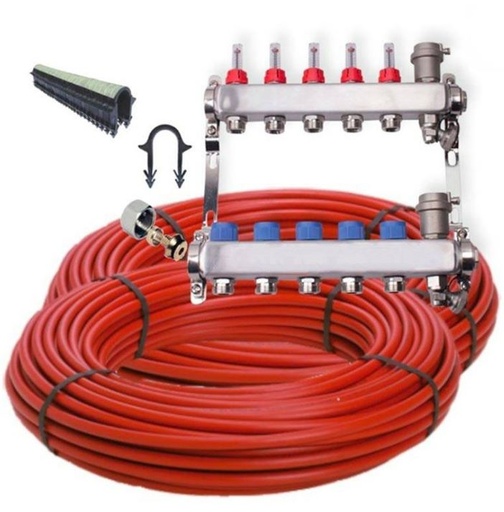 [KPC7V] Kit plancher chauffant 7 voies 110m²