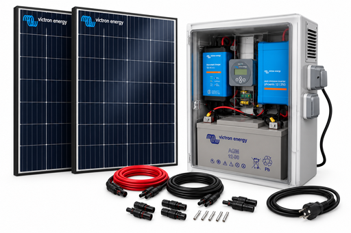 [KSEA90C] Kit coffret de sécurité électrique - 250VA / 90Ah (avec recharge solaire)